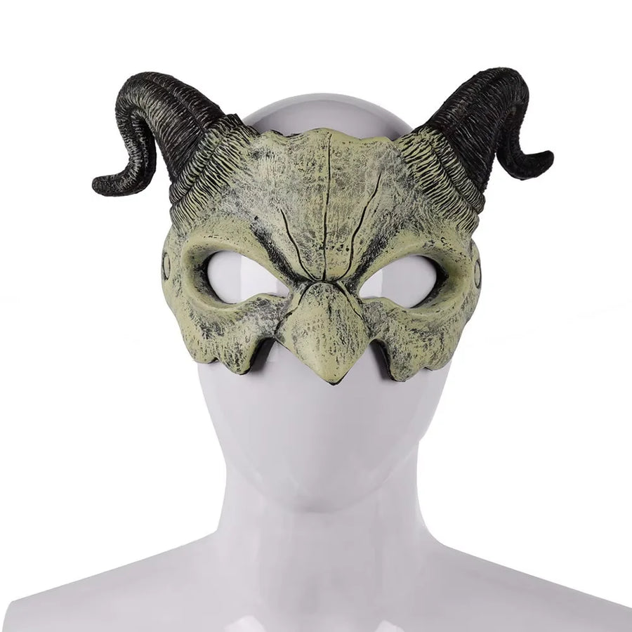 Demi-Masque Démon à Cornes – Masque d'Horreur – vue 7