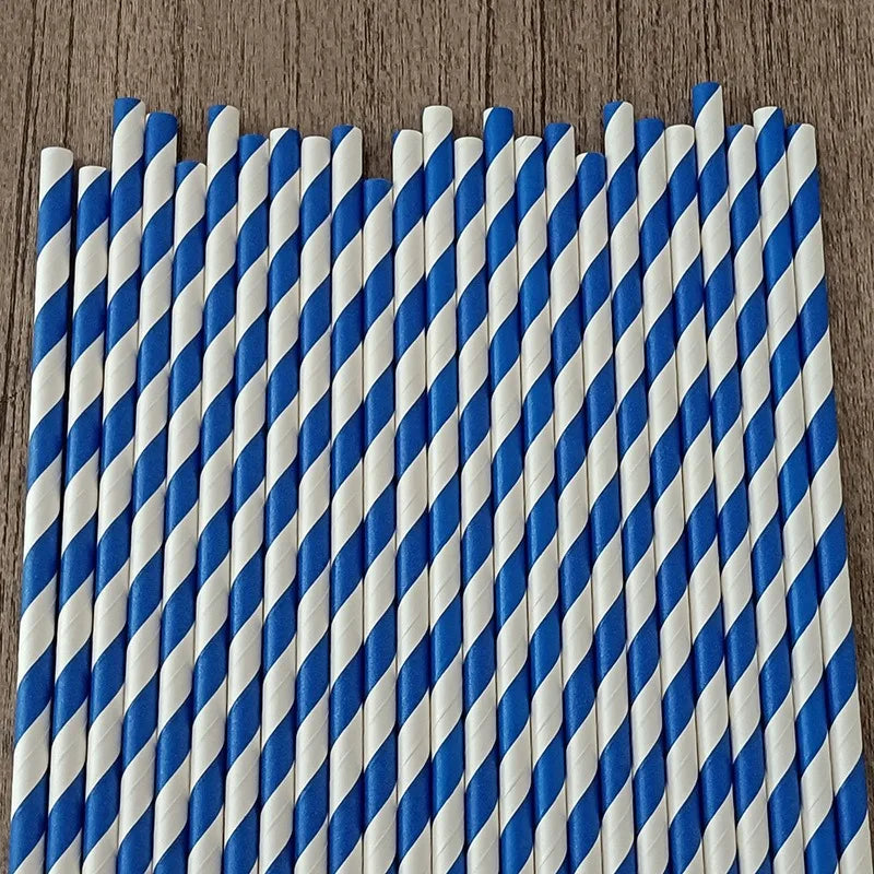 Pailles en Papier Colorées Épaisses - Lot de 25 – vue 4