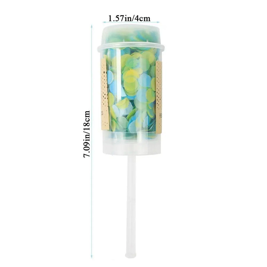Canons à Confettis Ronds Colorés Baby Shower Mariage – vue 5