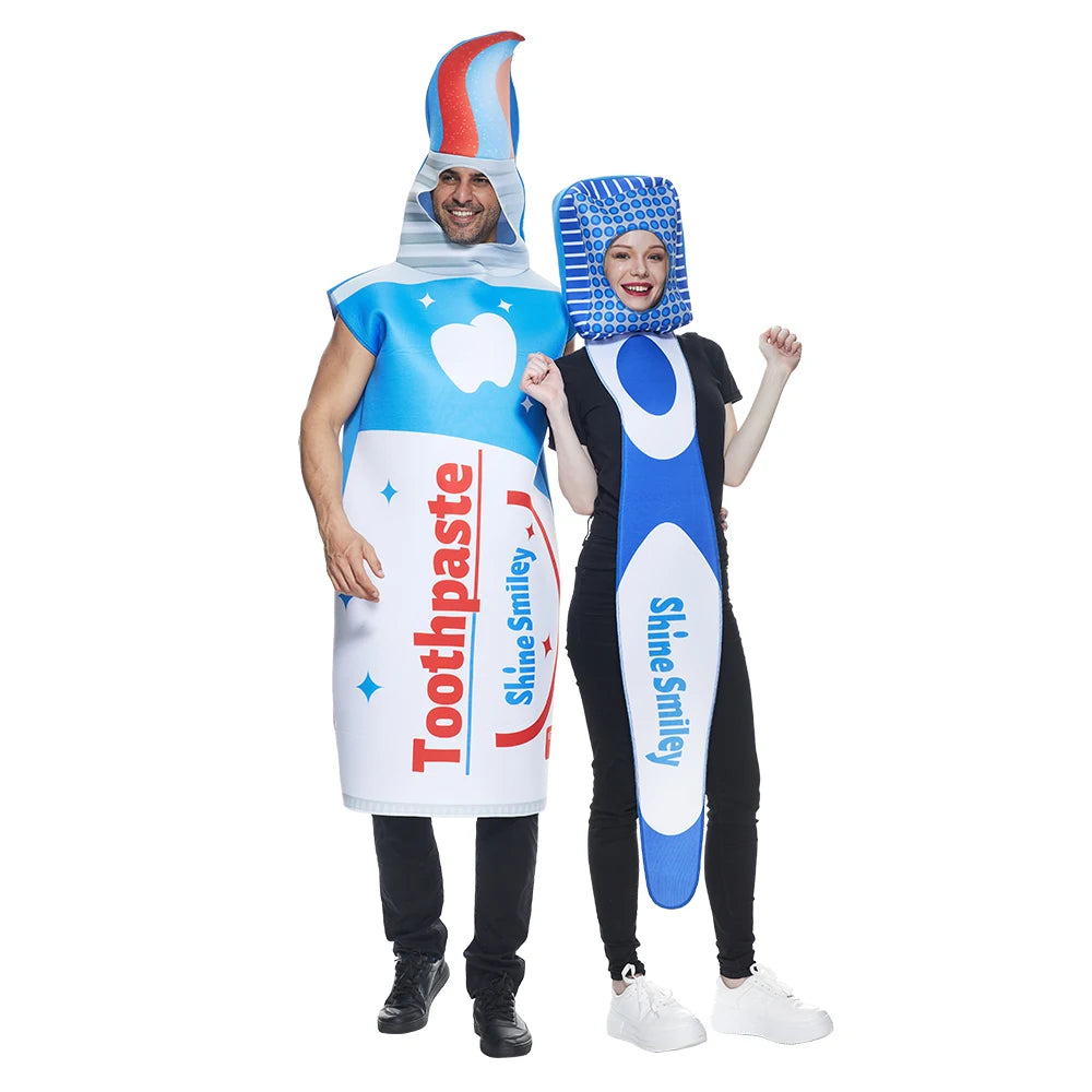 Déguisement Couple Brosse à Dents et Dentifrice – vue 3
