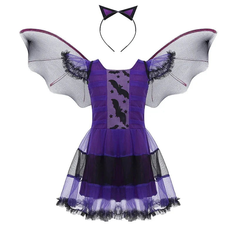 Déguisement Vampire Fille – Robe Tutu Longue Gothique – vue 10