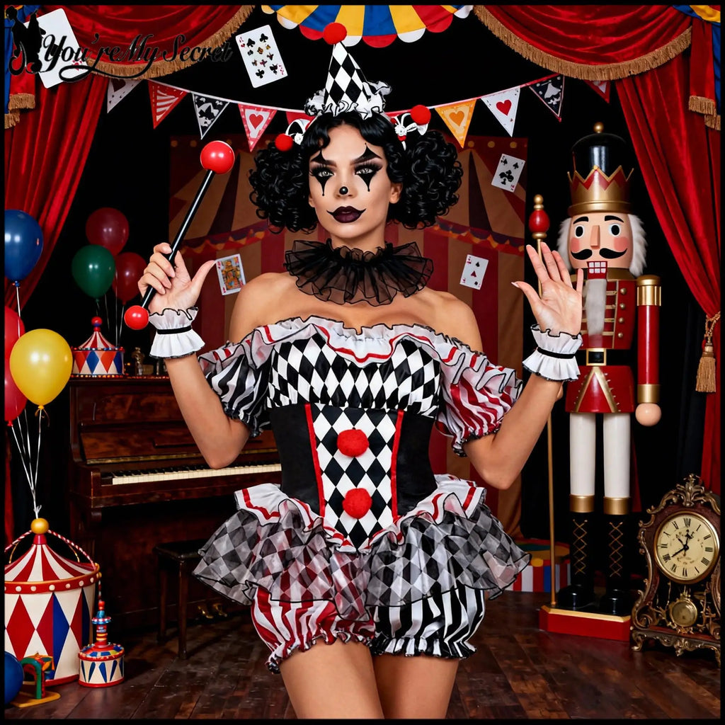 Combinaison Clown Sexy Femme – Dompteuse de Cirque – vue 3