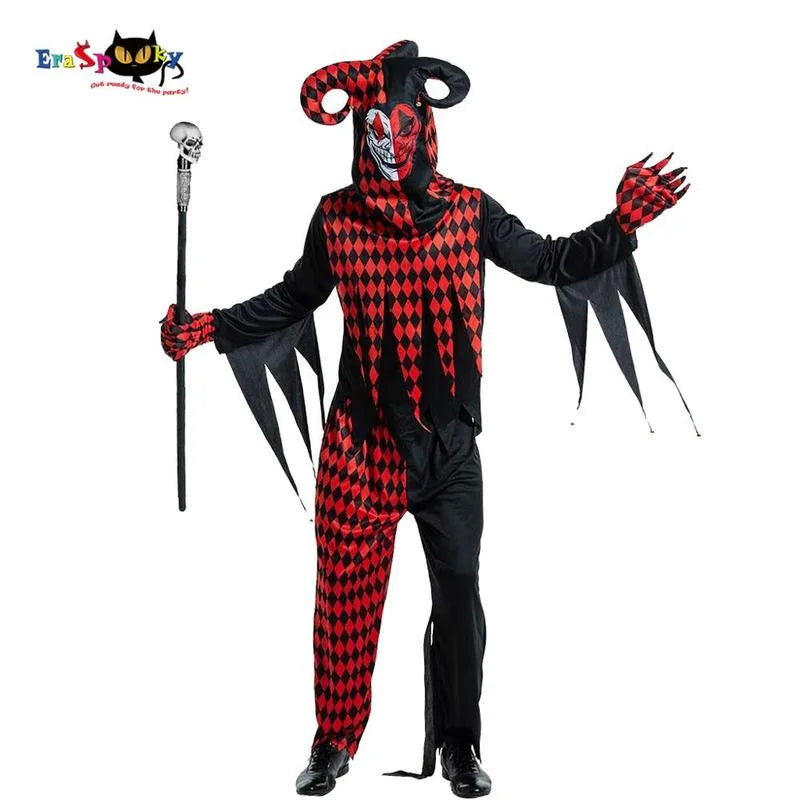 Déguisement Clown Tueur Gothique Noir Homme – vue 2