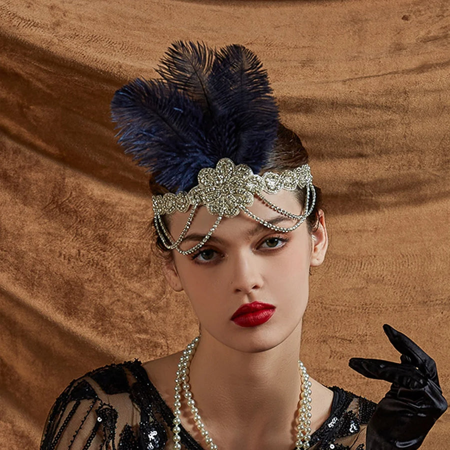Bandeau à Plumes Gatsby Années 20 – Plusieurs Modèles