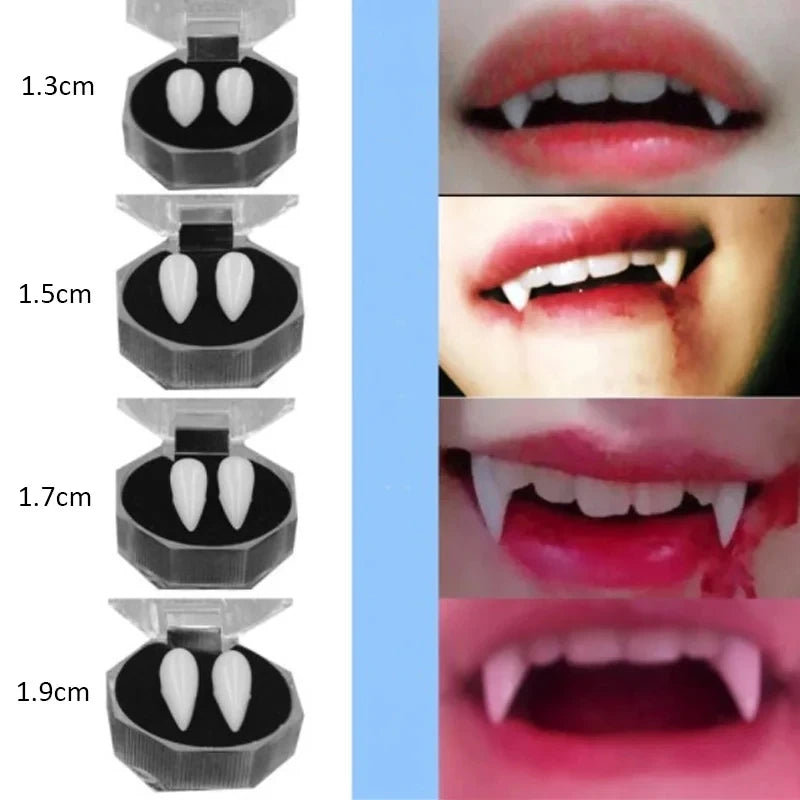 Fausses Dents de Vampire – Modèles et Tailles au Choix