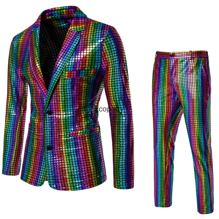 Costume Disco Années 70 Homme – Veste et Pantalon