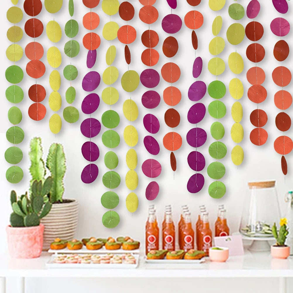 Éventails en Papier Colorés Fiesta Mexicaine - Lot de 12 – vue 8
