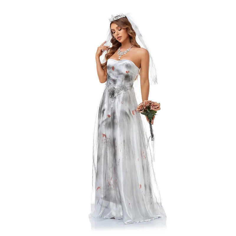 Déguisement Marié Zombie ou Mariée Fantôme – Adulte