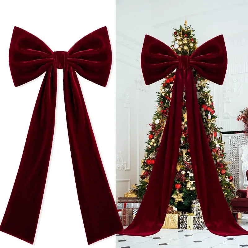 Grand Nœud Décoratif de Noël – Modèles A ou B
