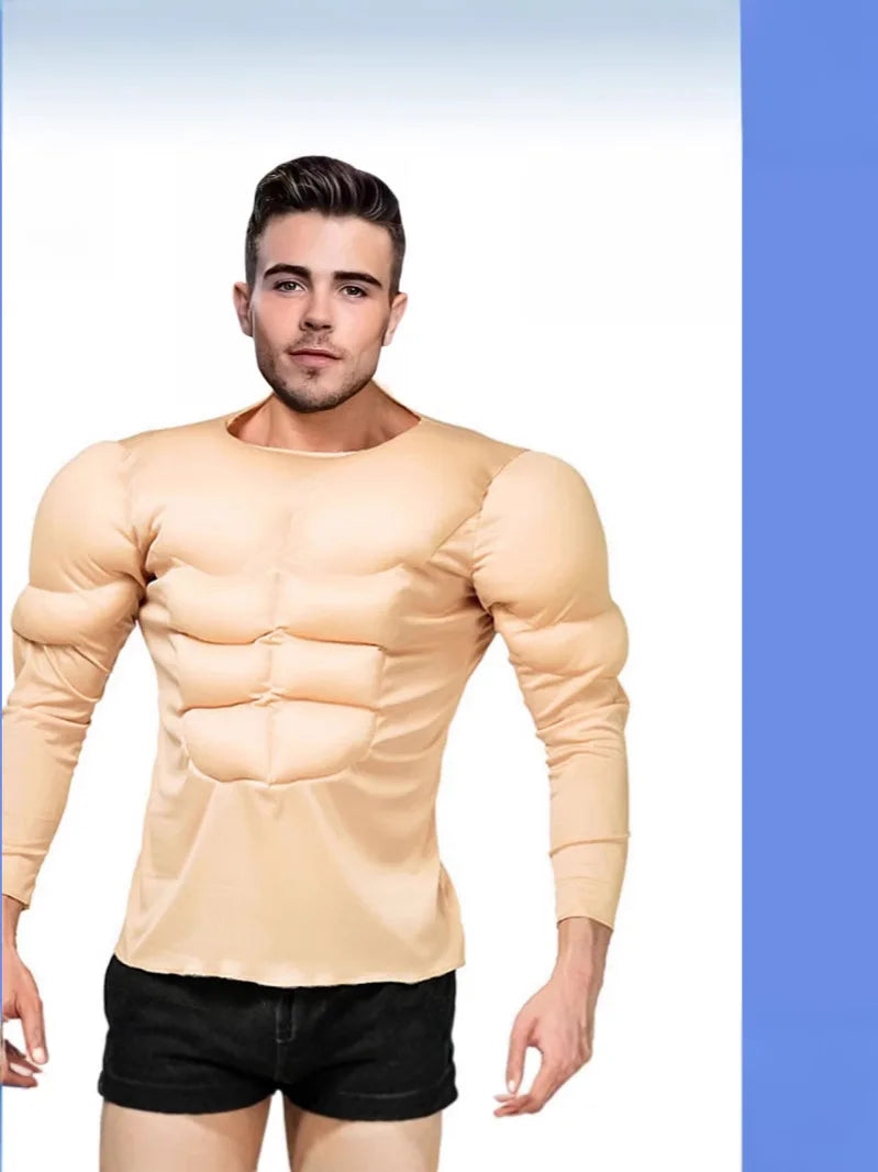 Haut Faux Muscles Culturiste Homme