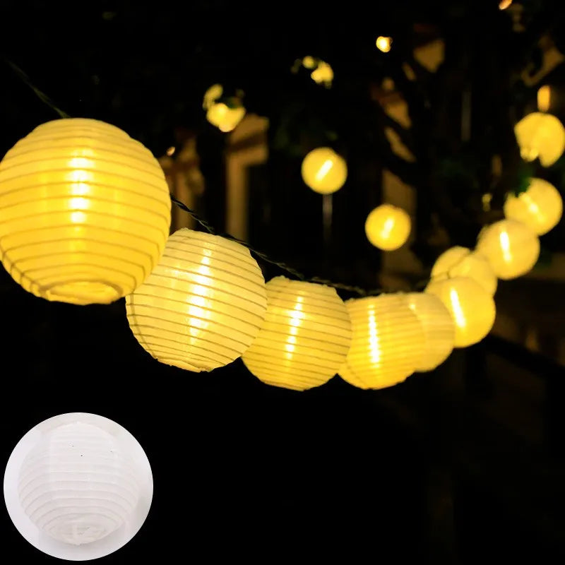 Guirlande Solaire LED Halloween – Lanternes, 3,5 à 6,5 m