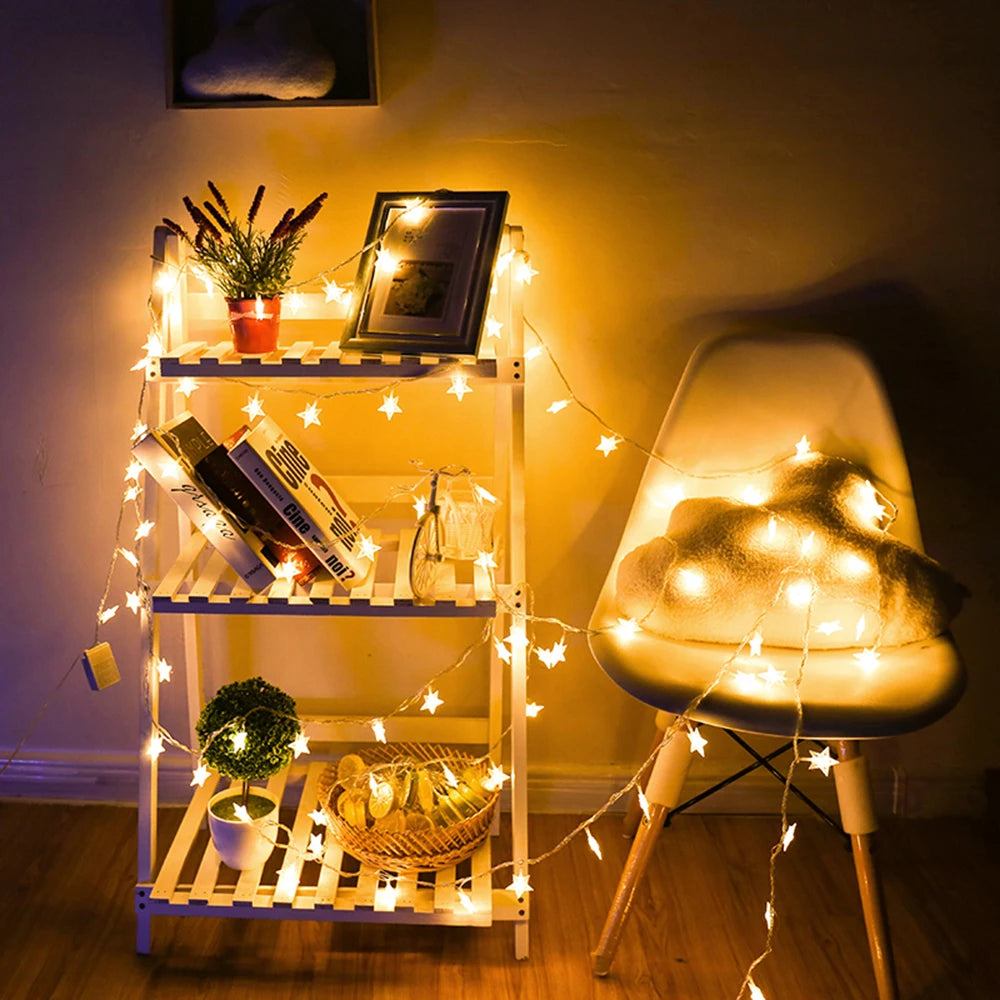 Guirlande lumineuse étoiles Noël – vue 3