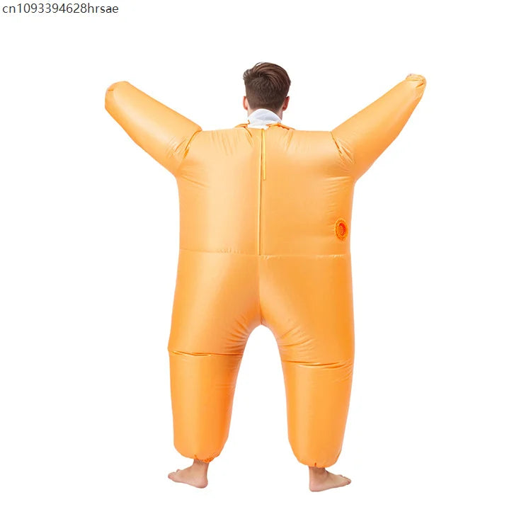 Déguisement Gonflable Orange Adulte – Costume Humoristique