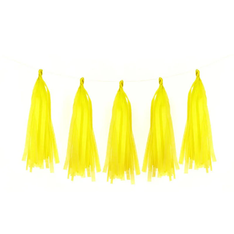 Guirlande Rideau Pompons Papier de Soie Décoration Fête – vue 6