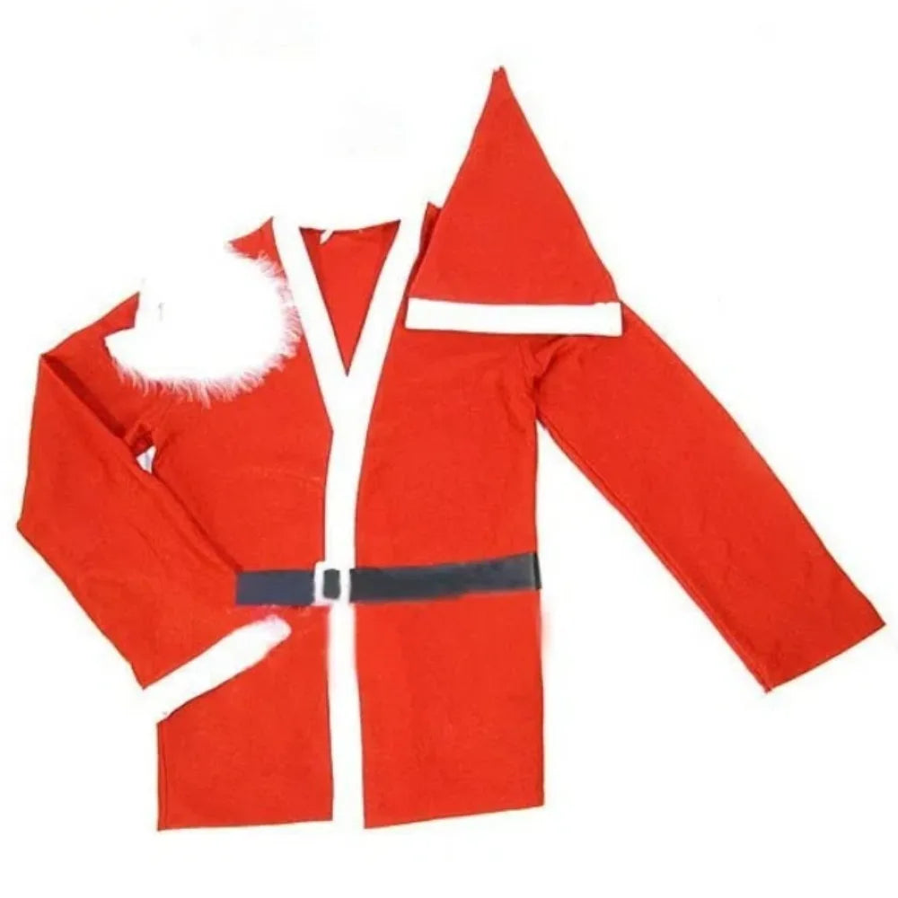 Costume Père Noël avec Barbe et Bonnet