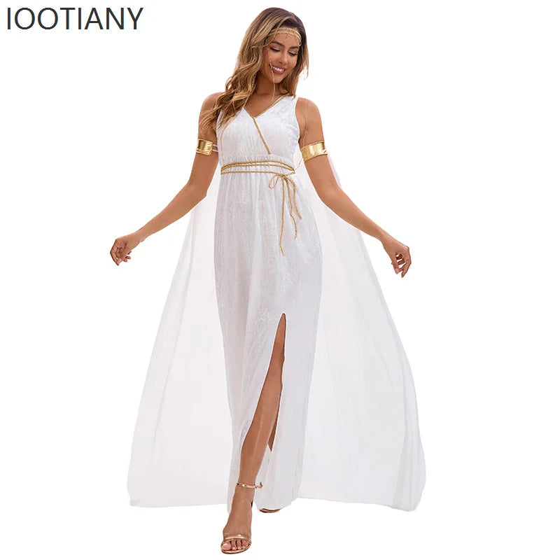 Robe de Déesse Grecque Blanche Sexy