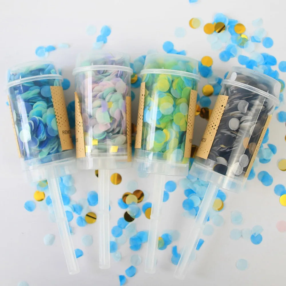Canons à Confettis Ronds Colorés Baby Shower Mariage – vue 6