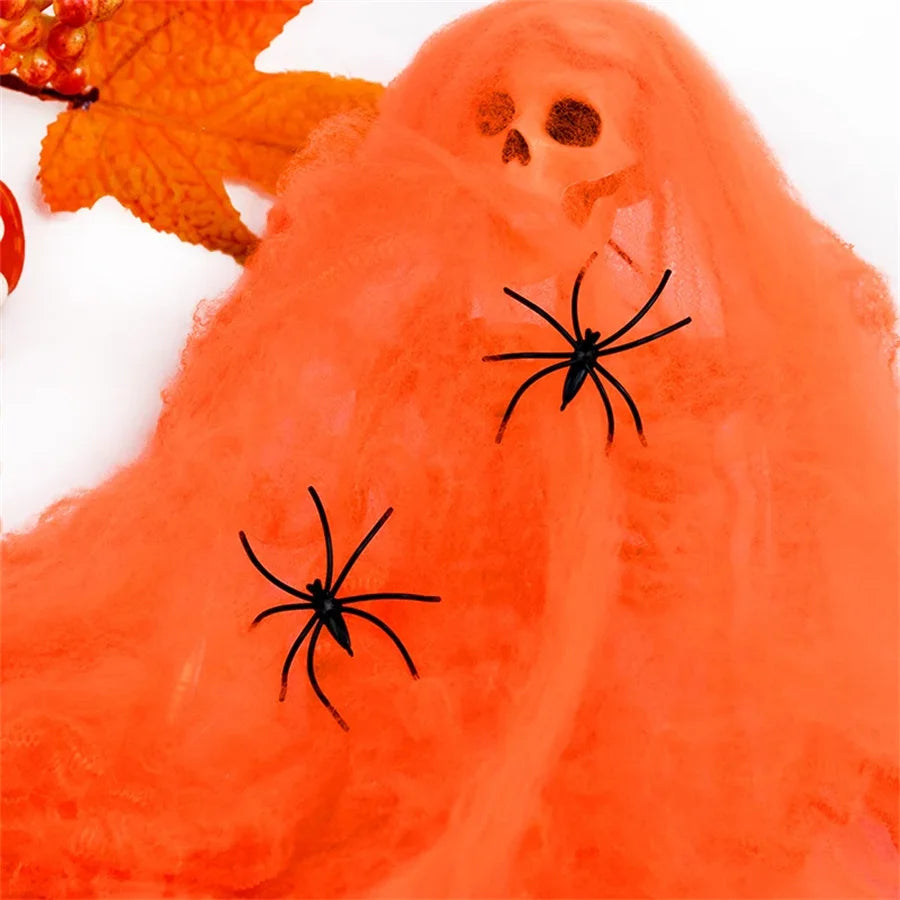 Toile d'araignée décorative extensible Halloween – 6 couleurs – vue 9