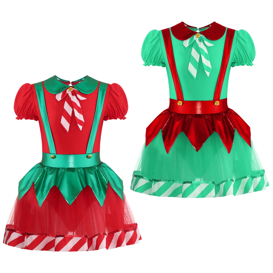 Robe Tutu Lutine Rayée Fille – vue 4