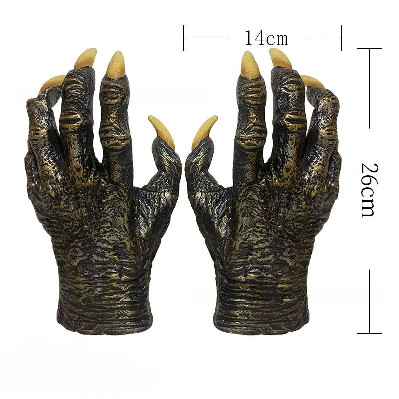 Gants Loup-Garou en Latex – Maison Hantée