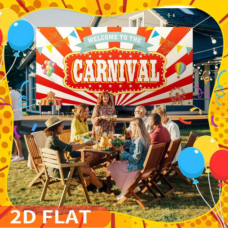 Toile de fond bienvenue au cirque Carnaval