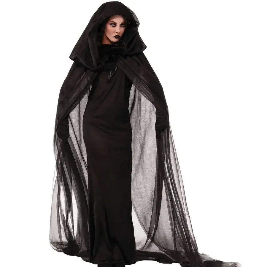 Robe Sorcière Vampire à Capuche Sexy – vue 7
