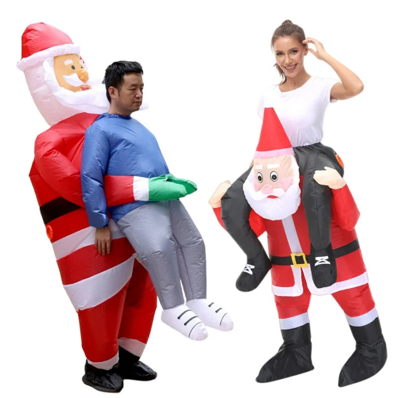 Déguisement Gonflable Père Noël Rigolo Adulte