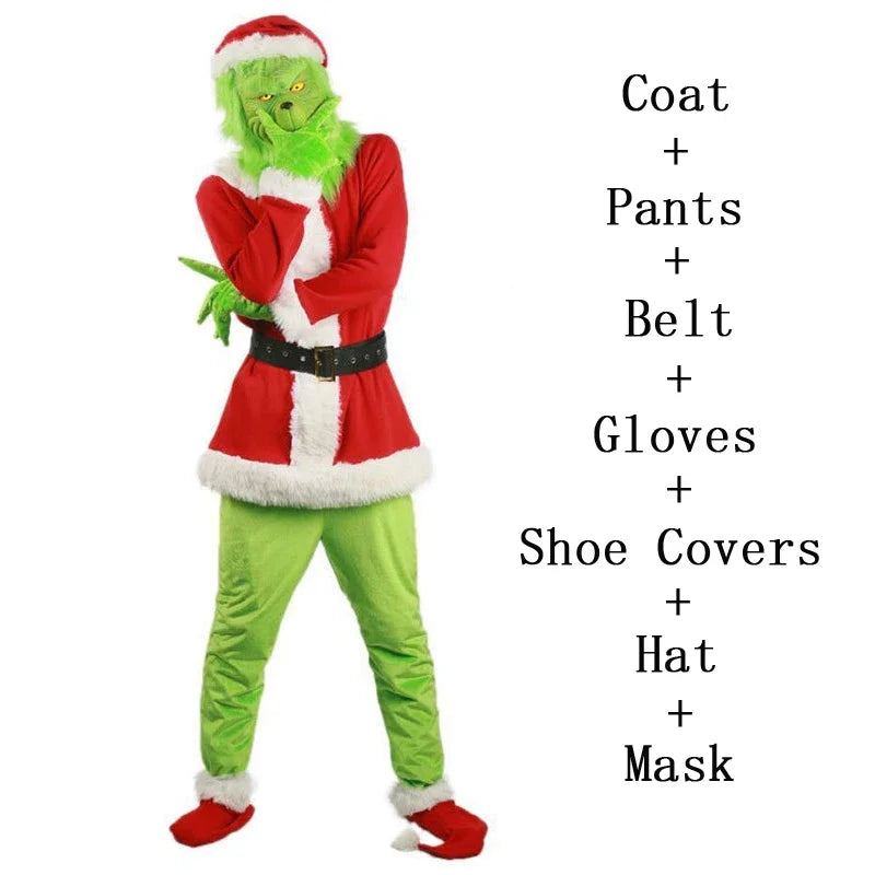 Costume Père Noël Complet avec Masque – vue 4