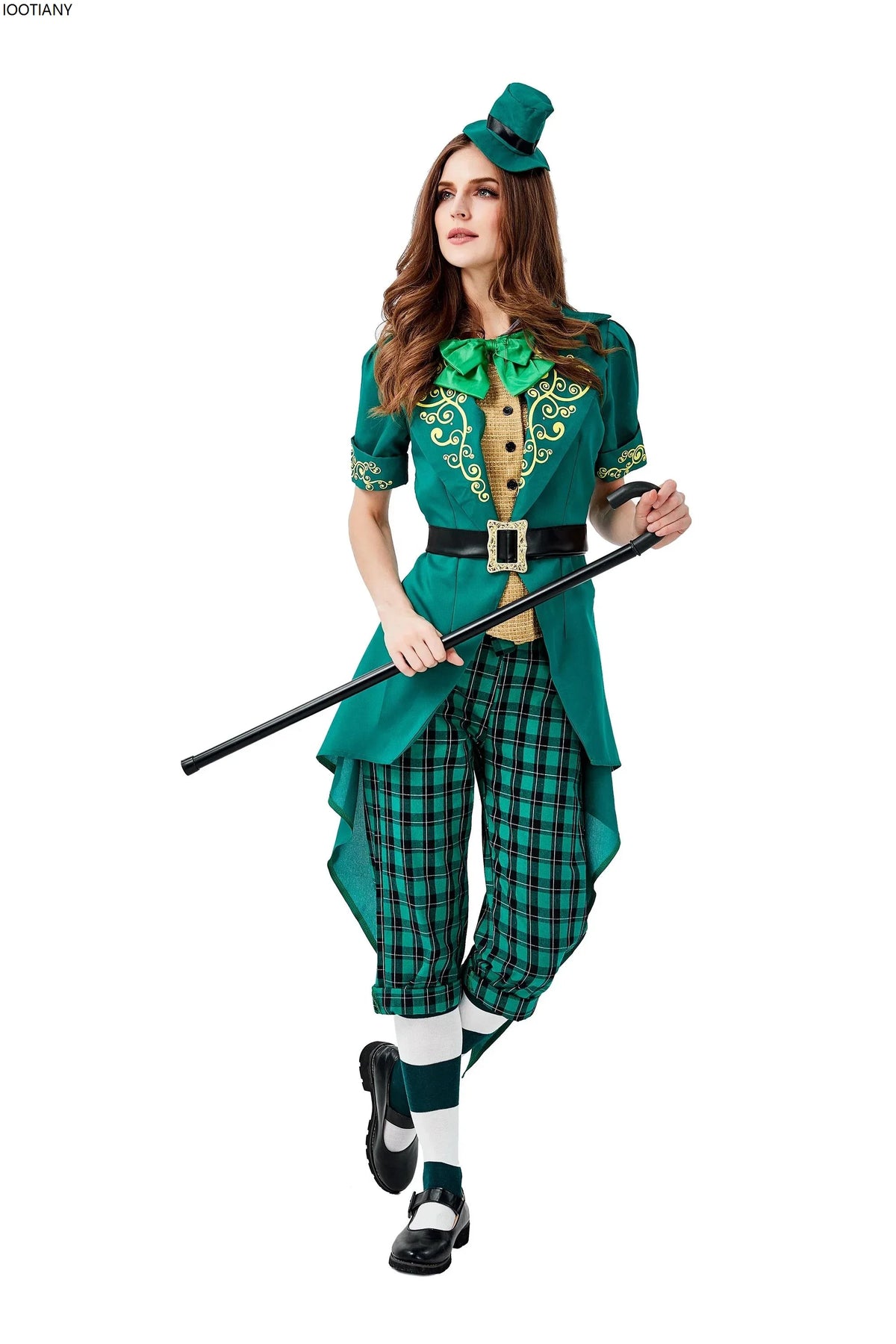 Déguisement Lutin Vert Femme – Robe et Chapeau – vue 3