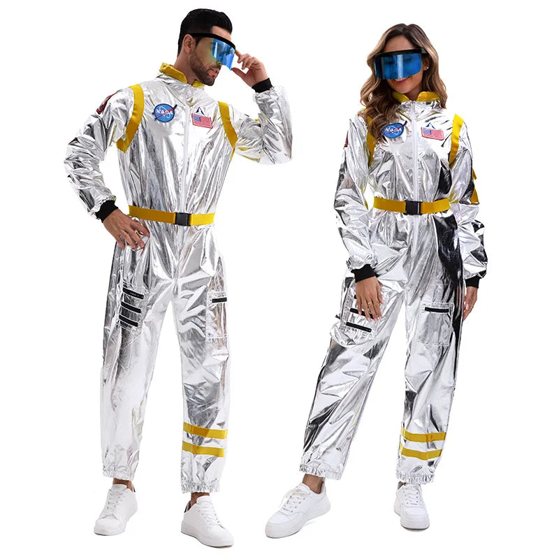 Déguisement Astronaute Adulte — Combinaison Argentée et Lunettes – vue 11