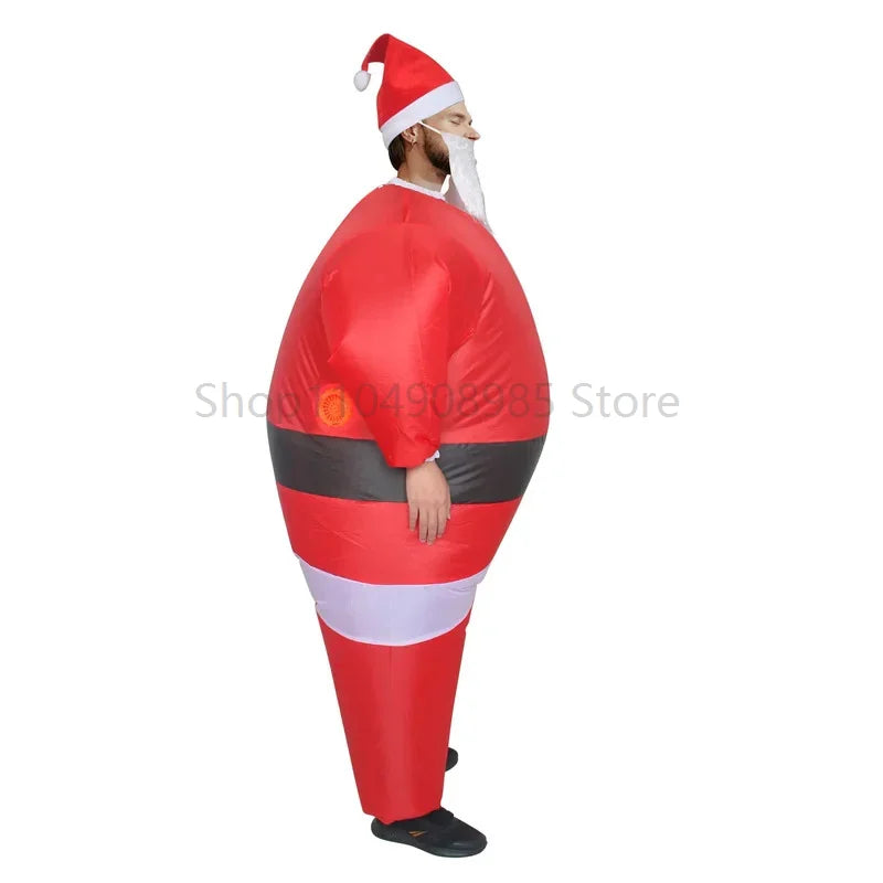 Déguisement gonflable Père Noël adulte (155-190 cm) – vue 2