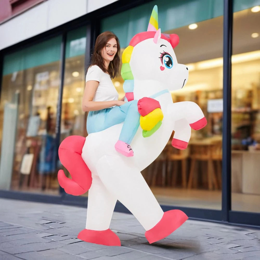 Déguisement Licorne à Chevaucher Gonflable – Plusieurs Tailles
