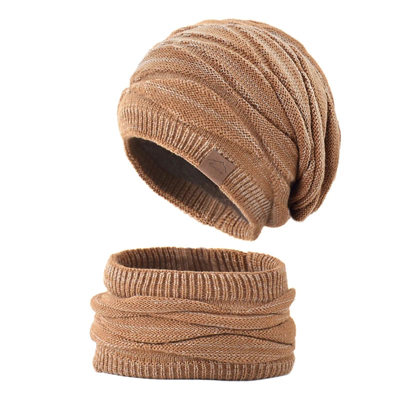 Ensemble Bonnet et Écharpe Hiver – Plusieurs Couleurs
