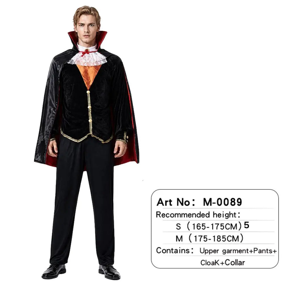Costume Vampire Gentleman Homme – Ensemble avec Cape – vue 10