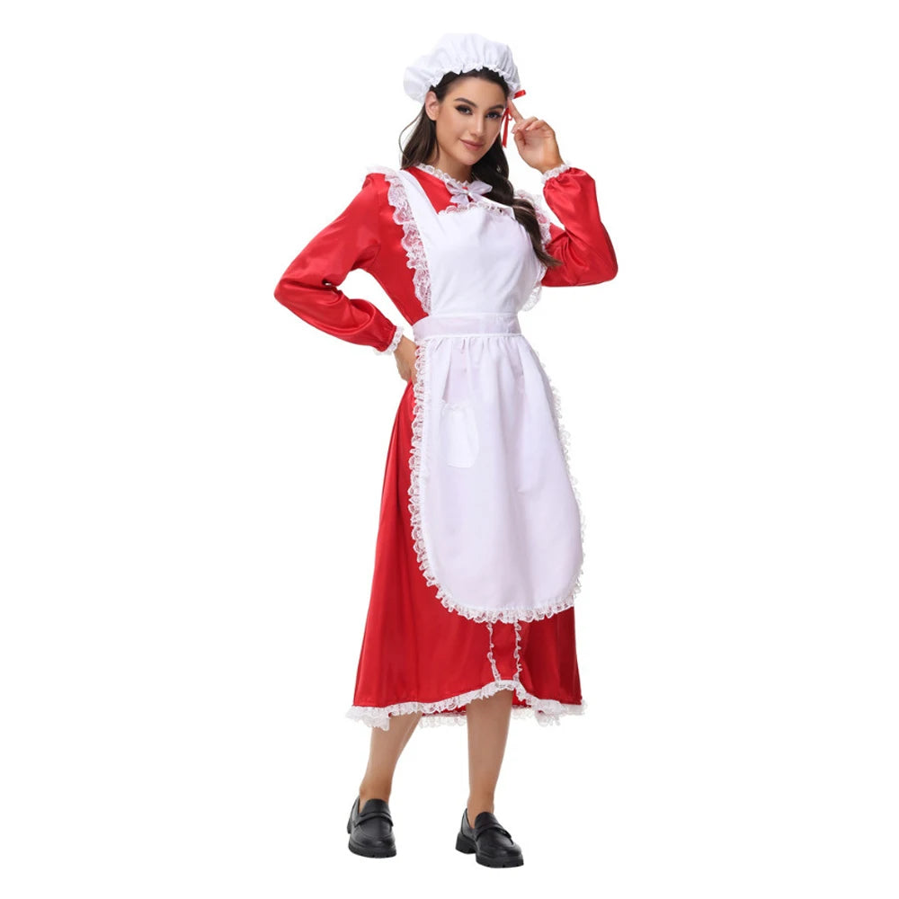 Robe Soubrette de Noël Femme – Tailles S, M et L