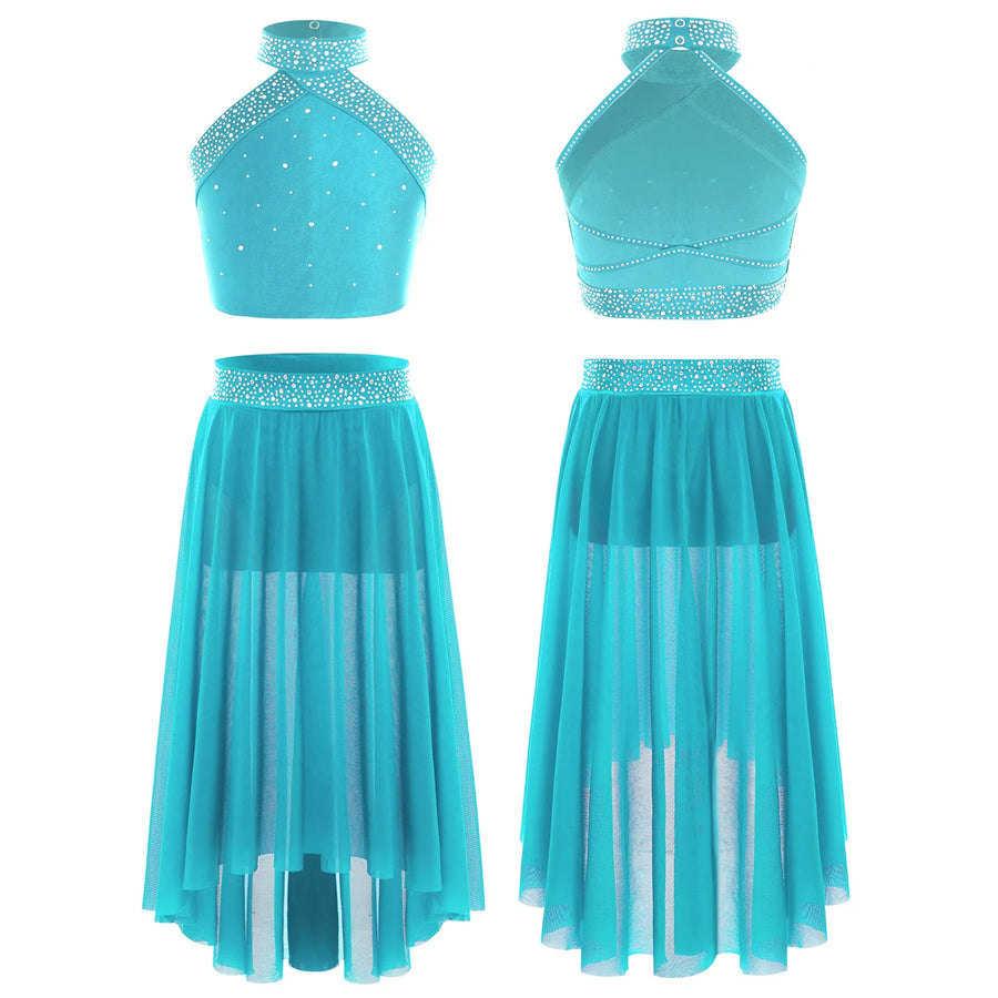 Tenue de Danse Lyrique pour Fille — Top Pailleté et Jupe – vue 9