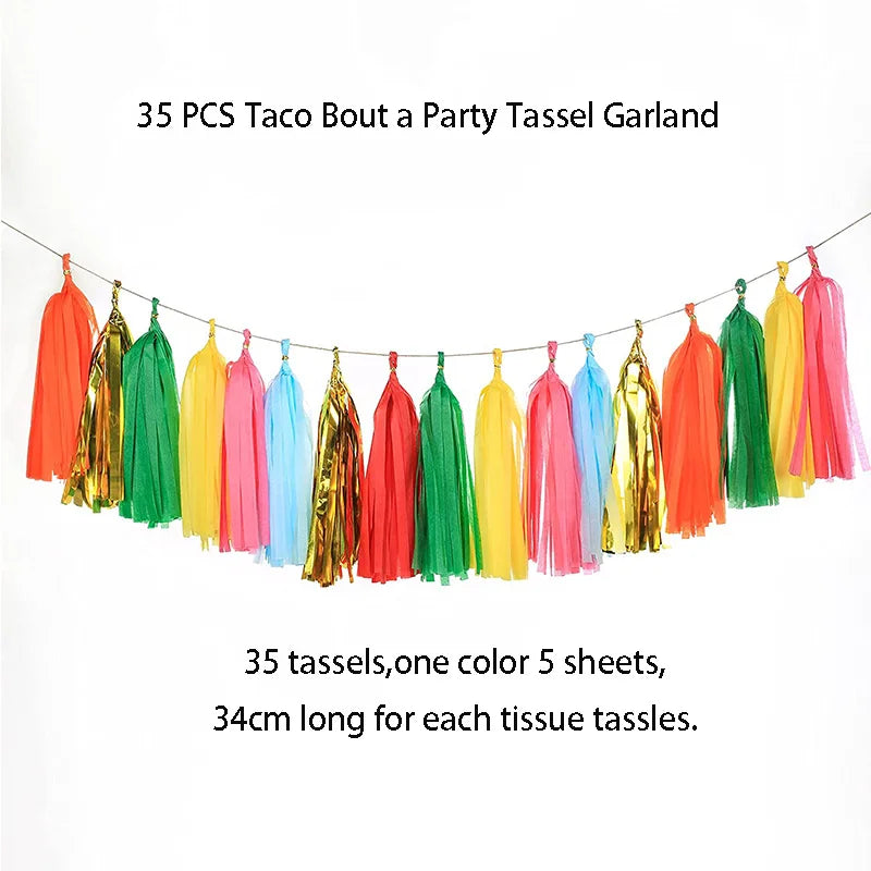 Éventails en Papier Colorés Fiesta Mexicaine - Lot de 12 – vue 11