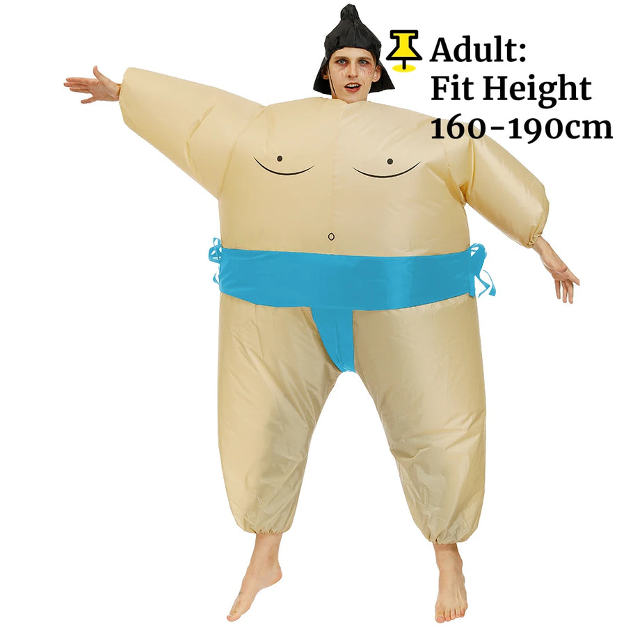 Déguisement Gonflable Sumo Adulte – Costume Rigolo – vue 12