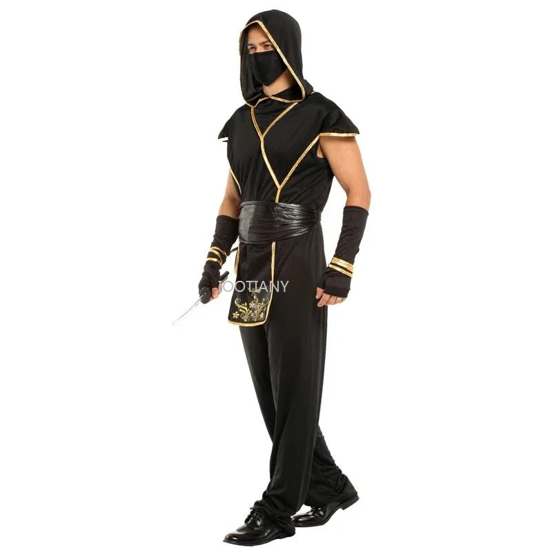 Costume Ninja Noir et Or Homme