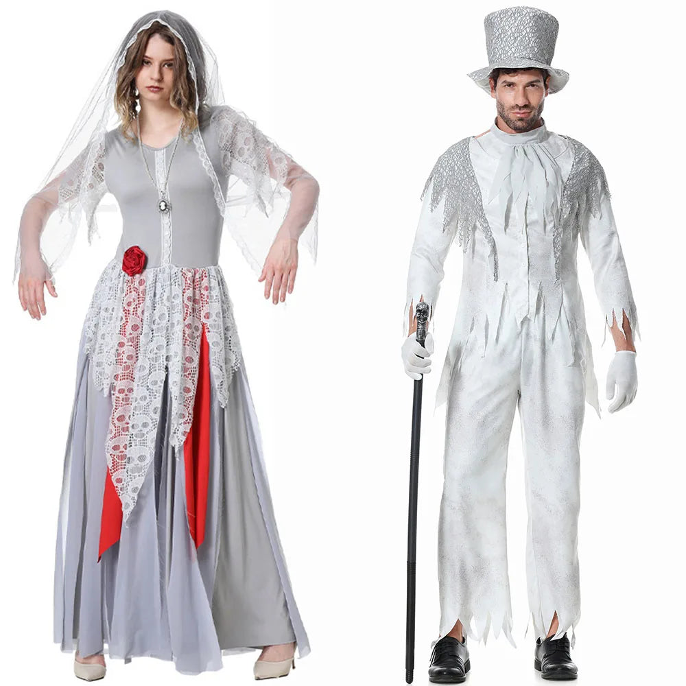 Déguisement Couple Mariés Zombies – Femme et Homme