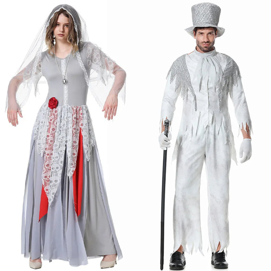 Déguisement Couple Mariés Zombies – Femme et Homme