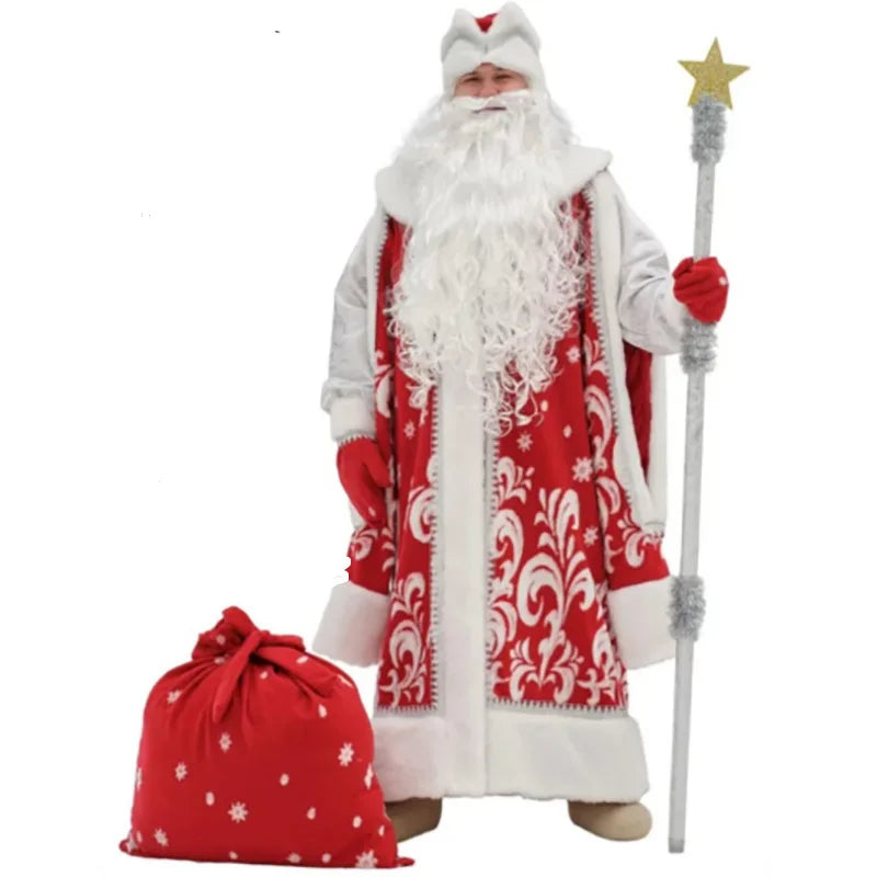 Costume Père Noël Complet Rouge ou Bleu