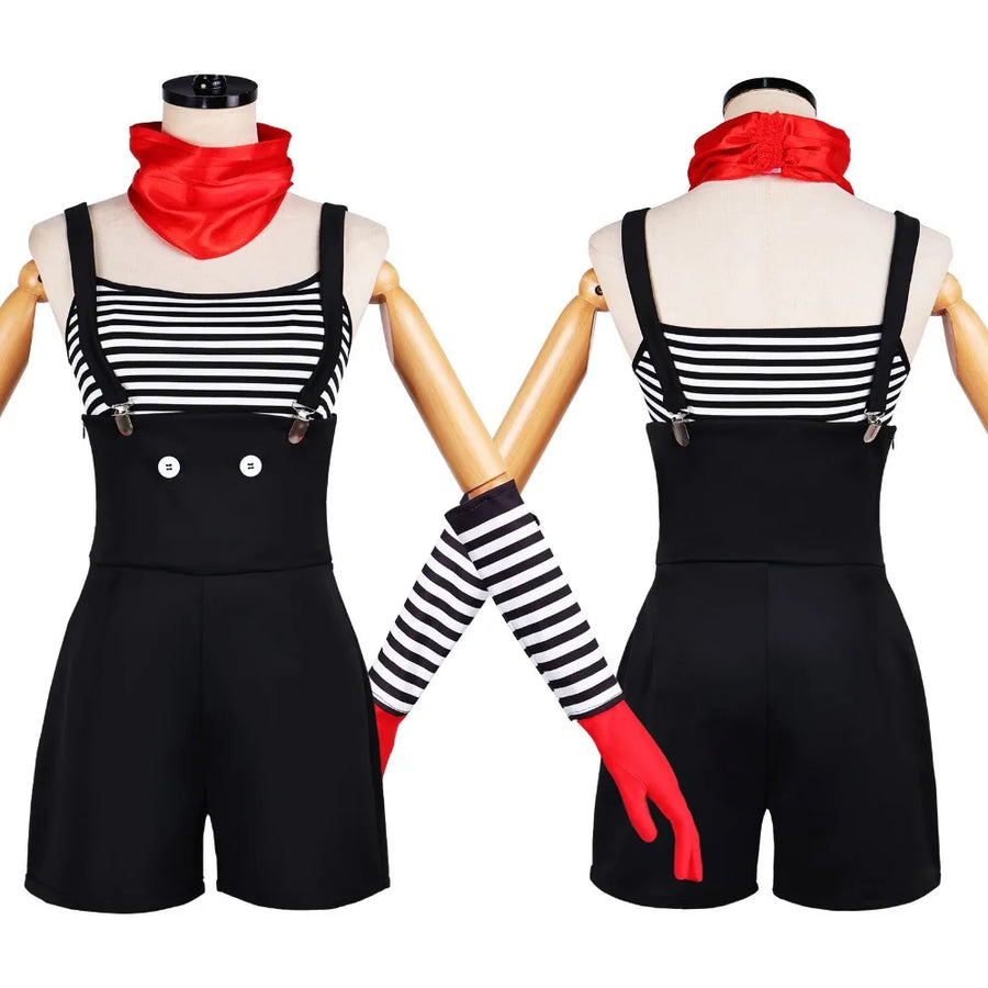 Déguisement Mime Rayé Femme