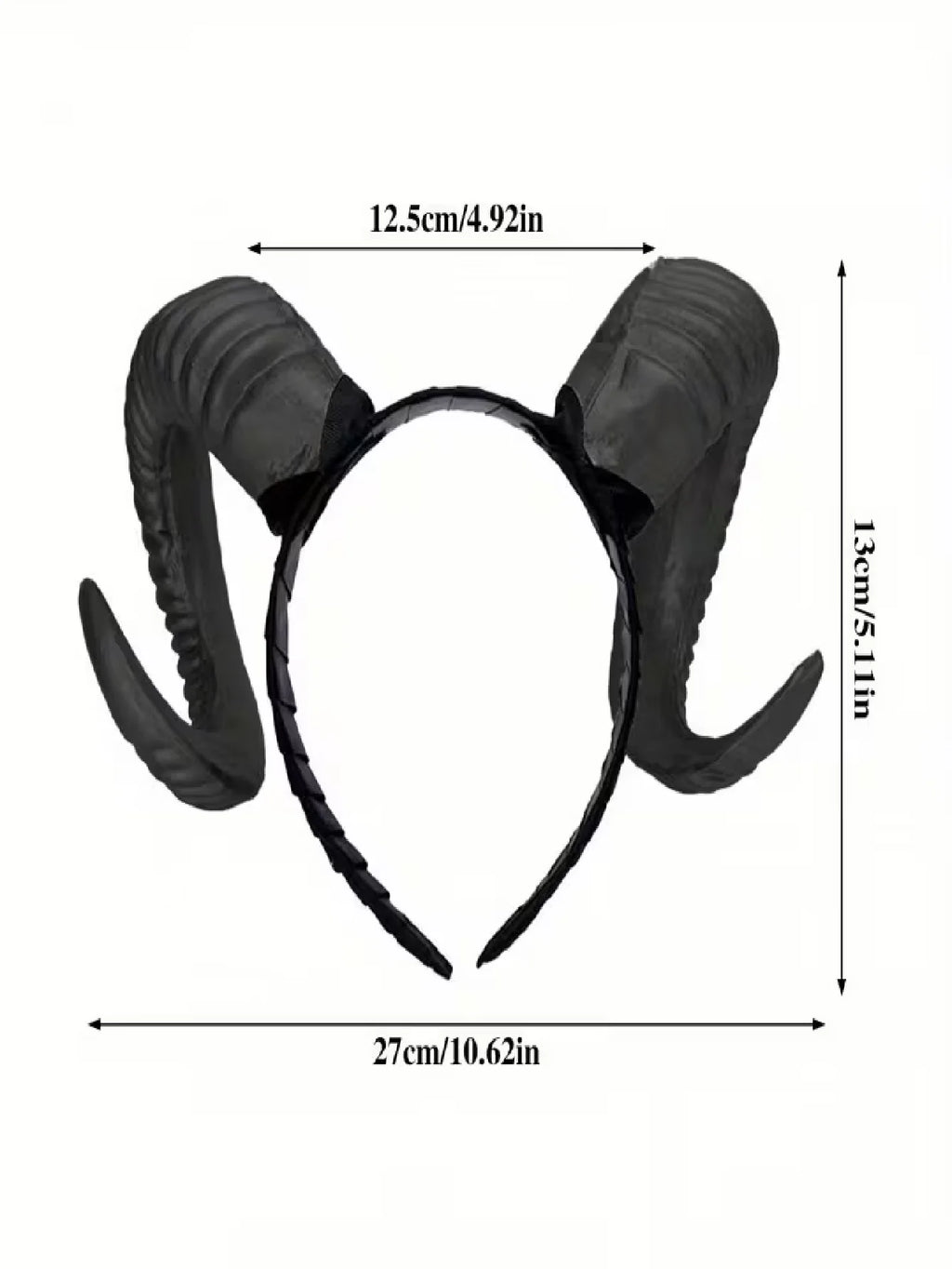 Serre-Tête Cornes de Diable Noir