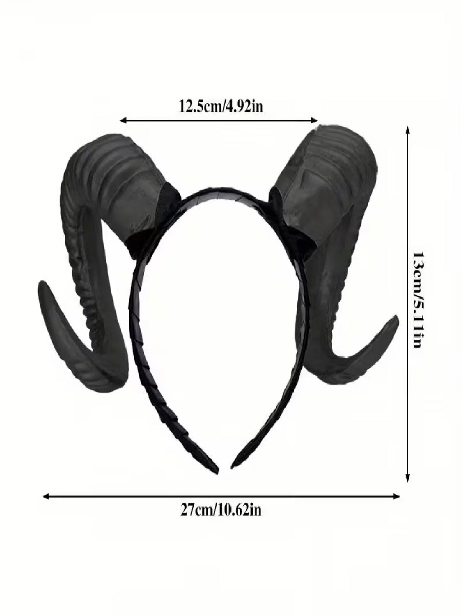 Serre-Tête Cornes de Diable Noir