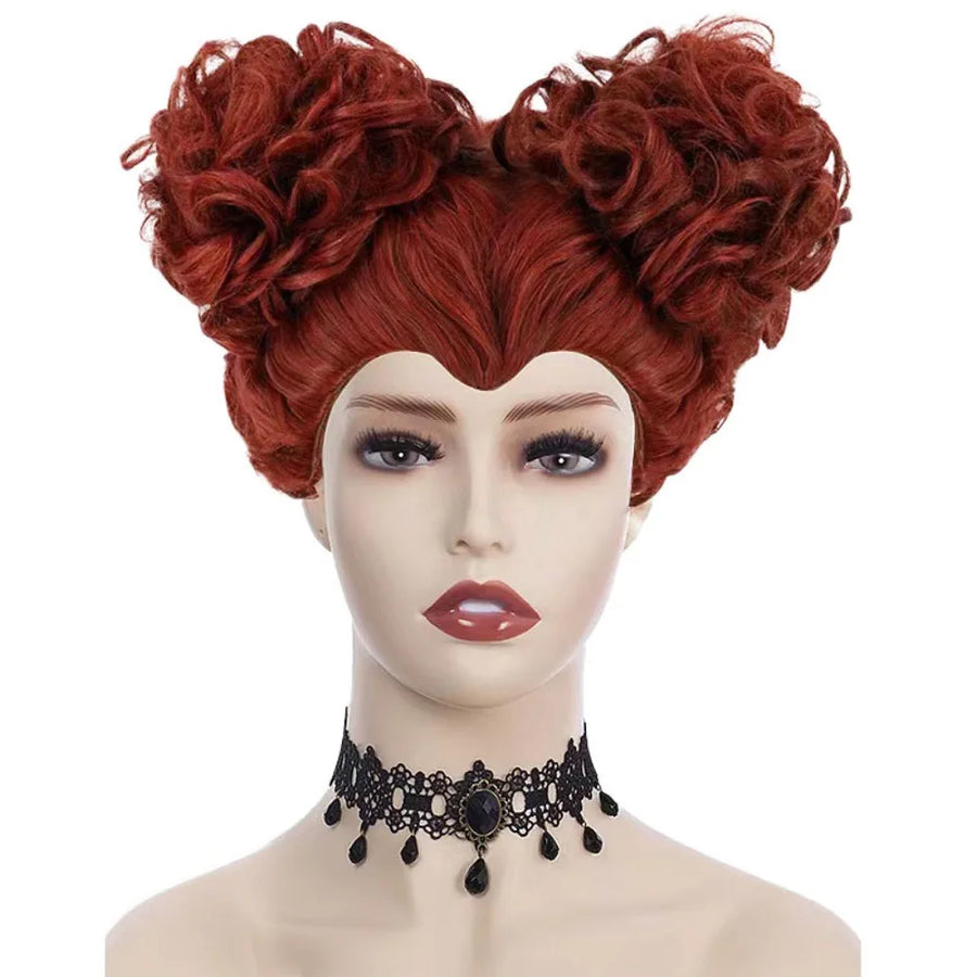 Déguisement Reine de Cœur — Robe Rouge, Couronne et Perruque – vue 6