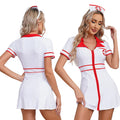 Déguisement Infirmière Femme Blanc – Robe et Coiffe S à 4XL