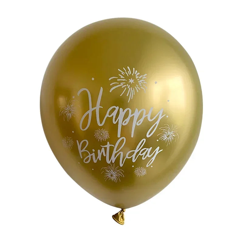 Lot de 15 Ballons Latex Or, Argent et Confettis – vue 17