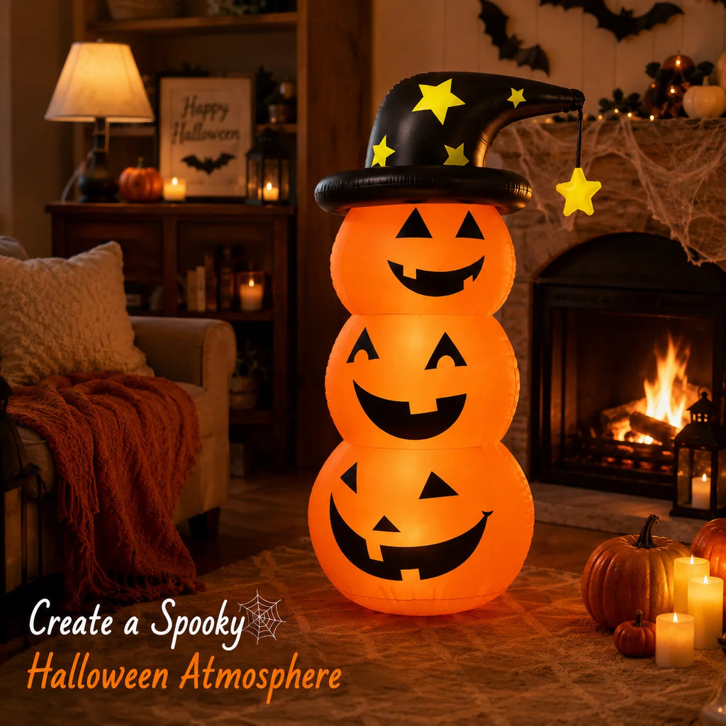 Citrouilles Gonflables Lumineuses Halloween – Décoration Jardin