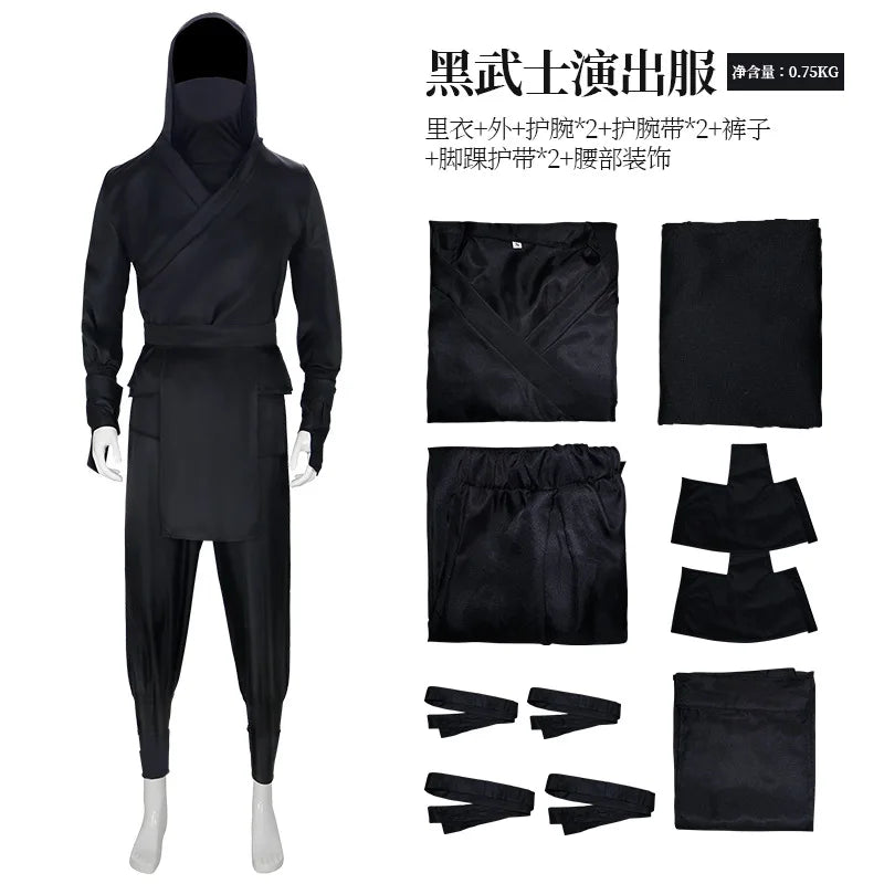 Déguisement Samouraï Ninja Noir Homme